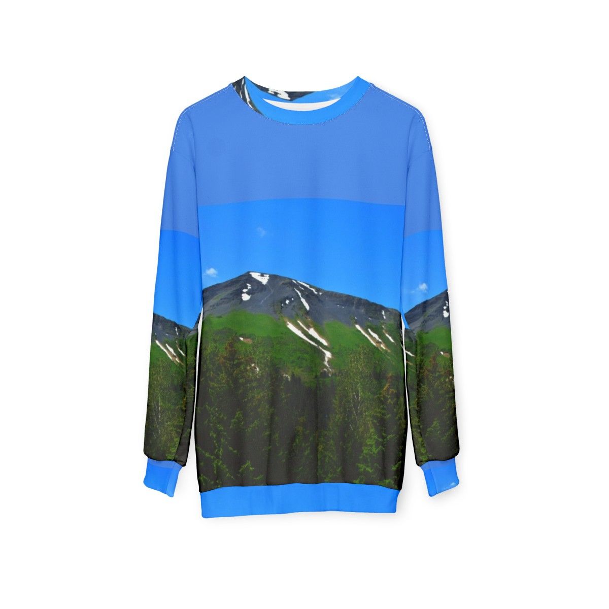 Mt Marathon Seward Alaska Sweatshirt featuring a scenic mountain landscape - hanging