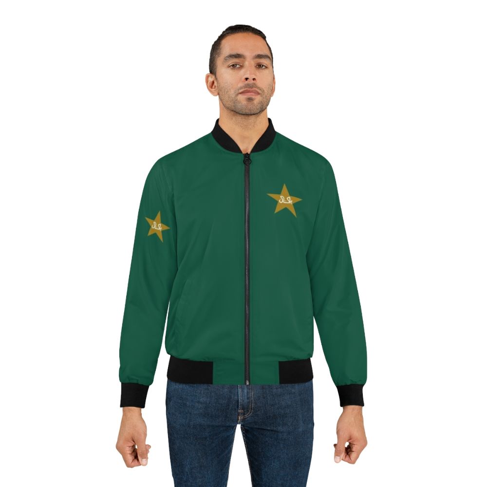 Babar Azam wearing a Pakistan cricket team logo bomber jacket - Lifestyle