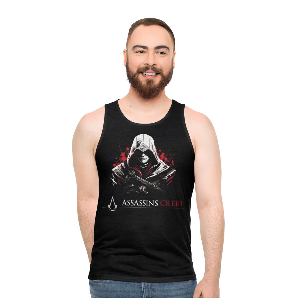 Assassin's Creed medieval warrior fan art unisex tank top - men