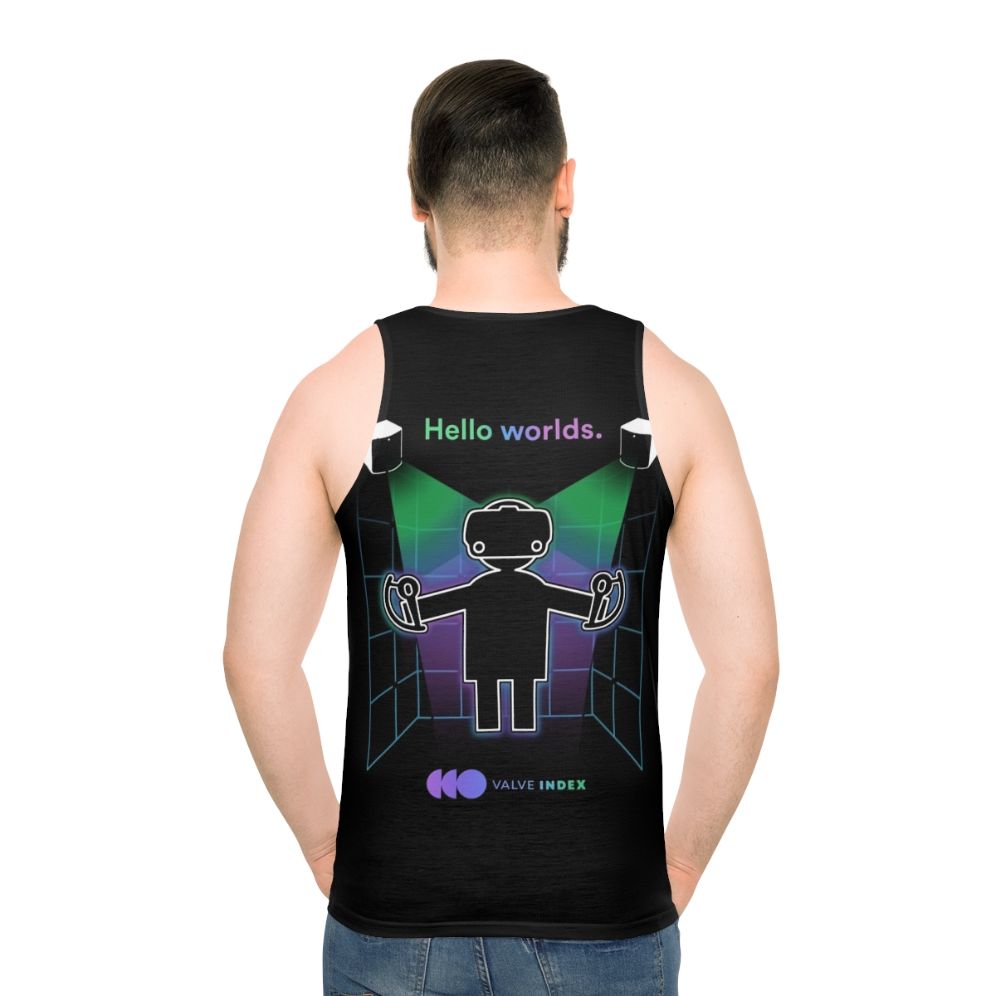 Valve Index VR Headset Unisex Tank Top - men back