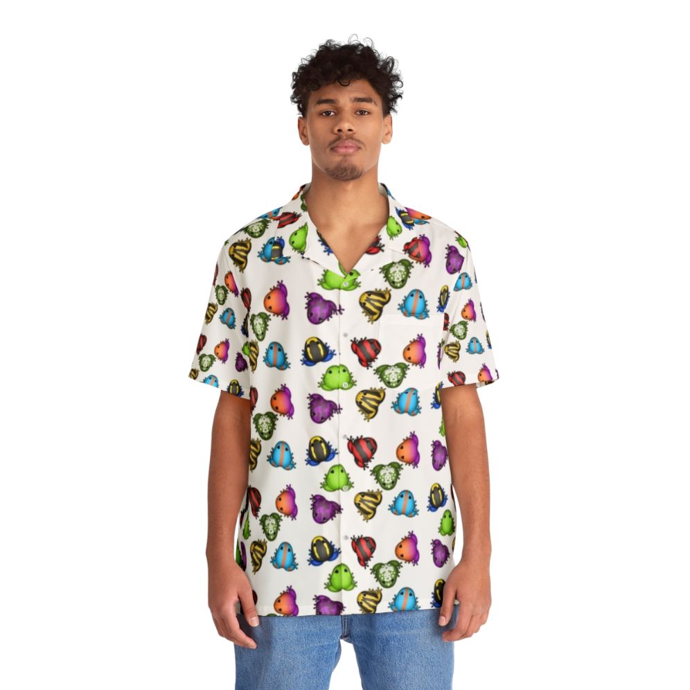 Pocket Frogs Pattern Hawaiian Shirt - People Front