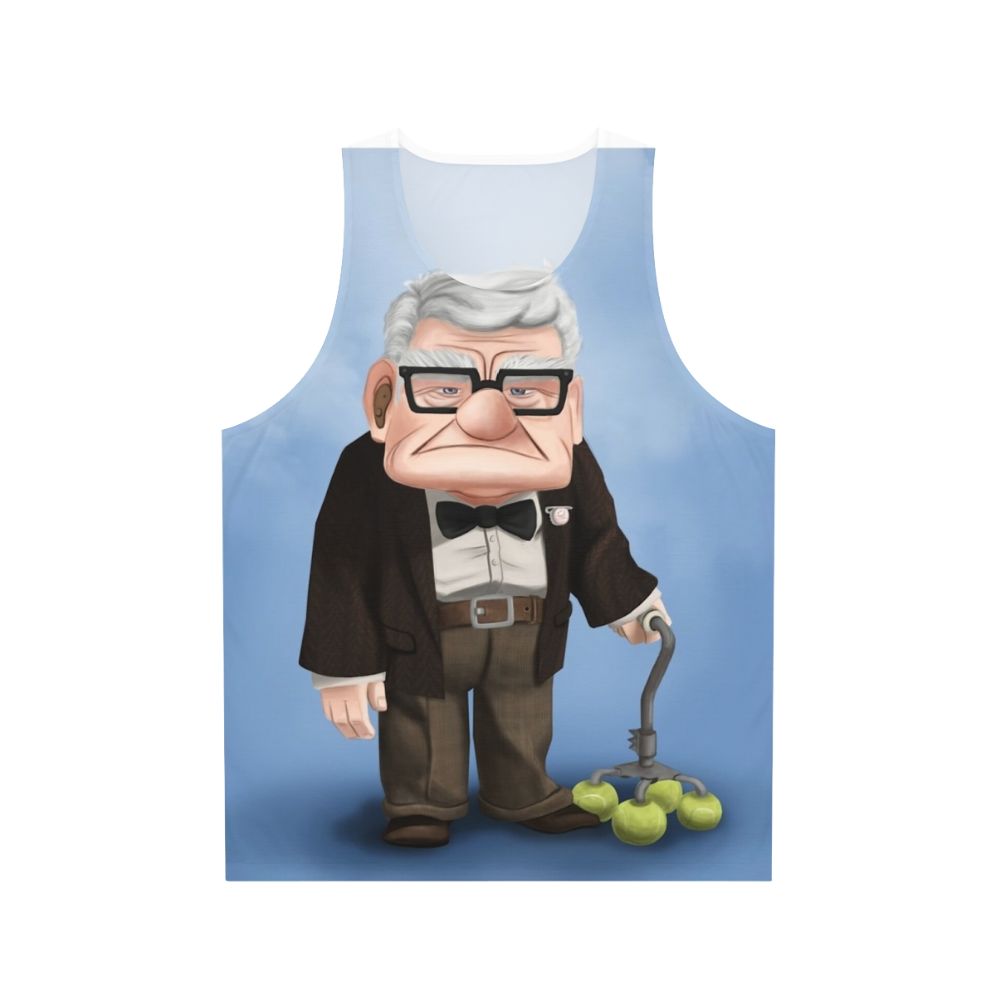 Vintage "Up" Movie Unisex Tank Top with Carl Fredricksen