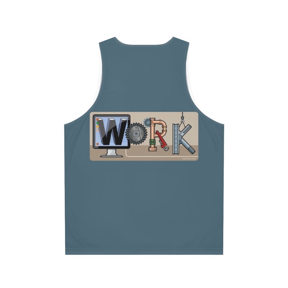 Unisex tank top for work and industrial environments - Back