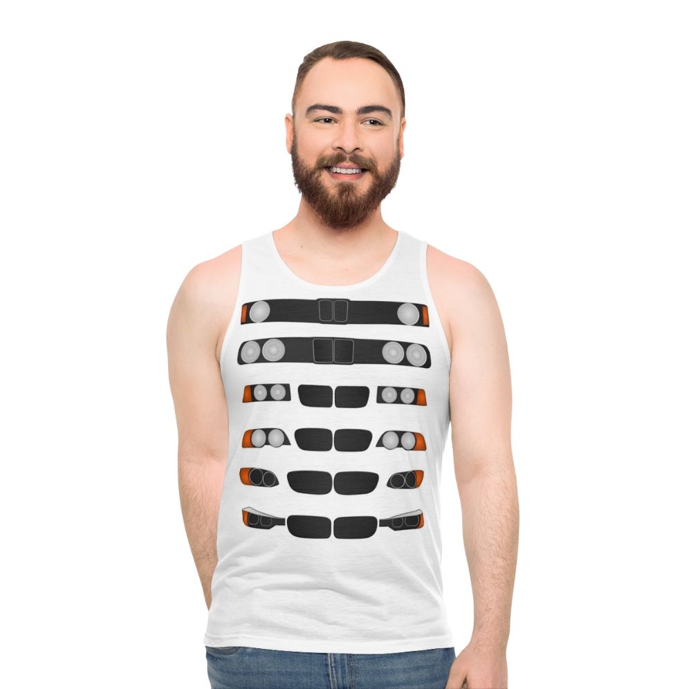 Motorsports inspired unisex tank top - men