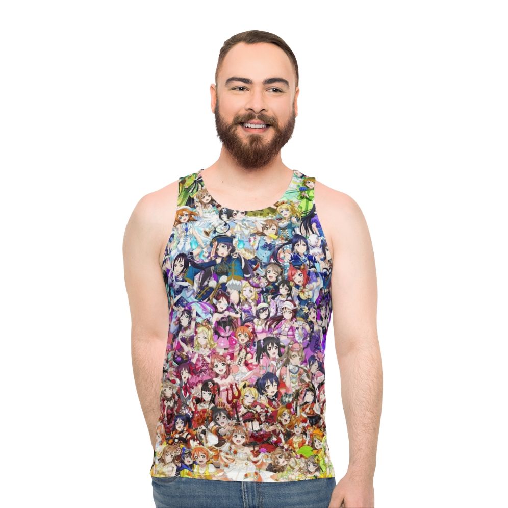 Love Live! Rainbow Gradient Unisex Anime Tank Top - men