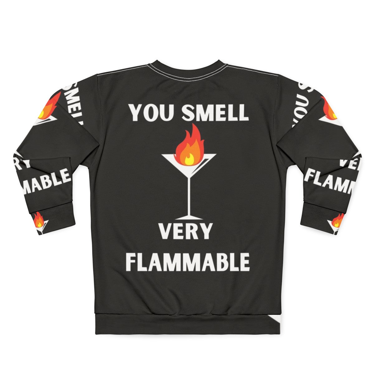 "You Smell Very Flammable" David Rose Quote Schitt's Creek Sweatshirt - Back