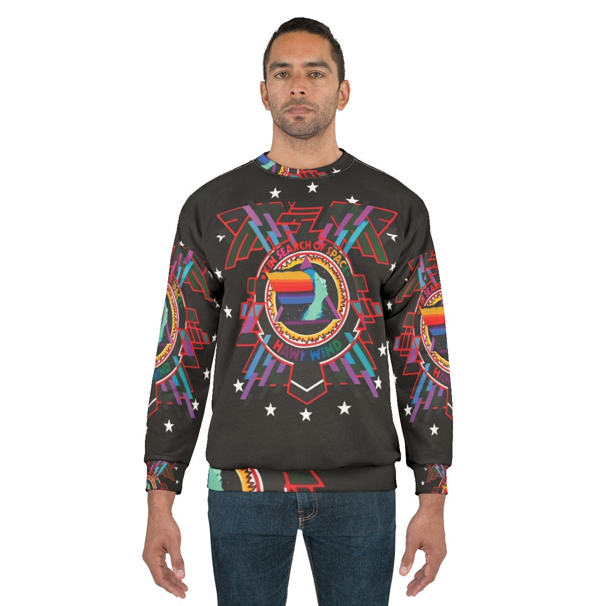 Hawkwind "In Search of Space" Psychedelic Rock Sweatshirt - men