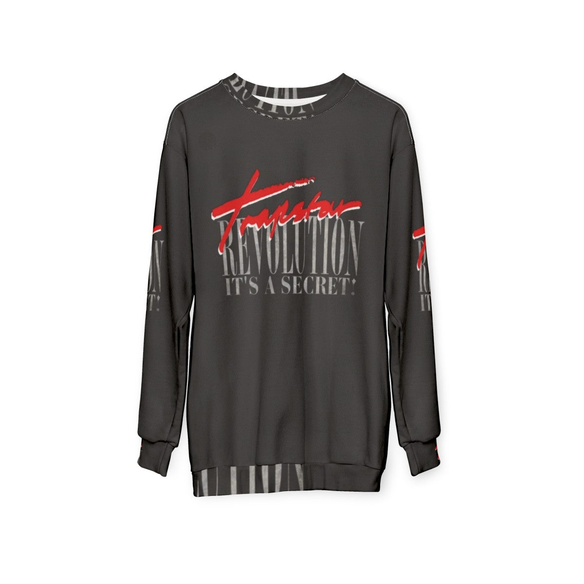 Trapstar Revolution Sweatshirt in Red and Black - hanging