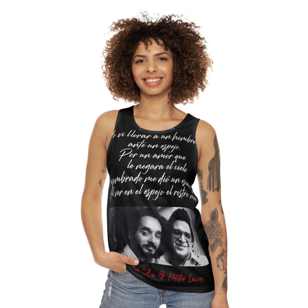 Salsa music unisex tank top - women