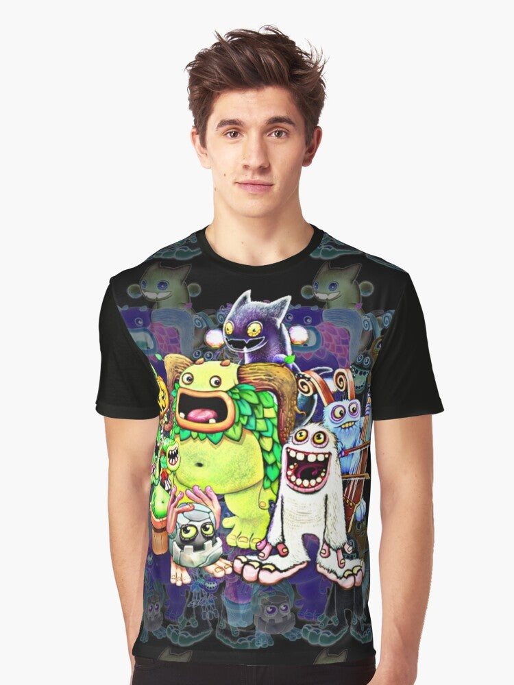 My Singing Monsters characters design on a graphic t-shirt - Men