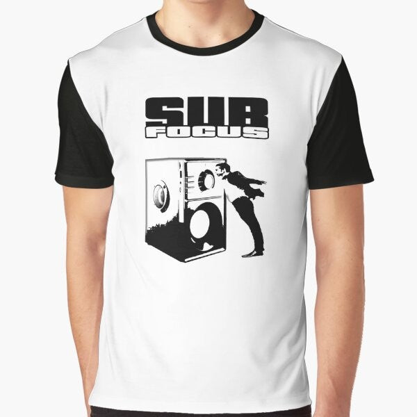 Drum and Bass Music Graphic T-Shirt by Sub Focus