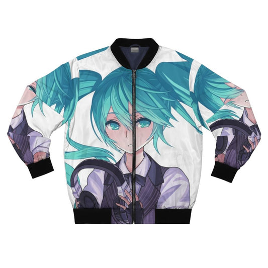 Hatsune Miku inspired anime-style bomber jacket