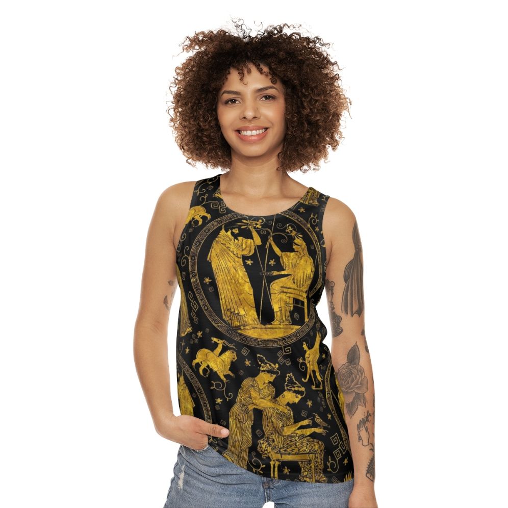 Greek art mythology unisex tank top - women