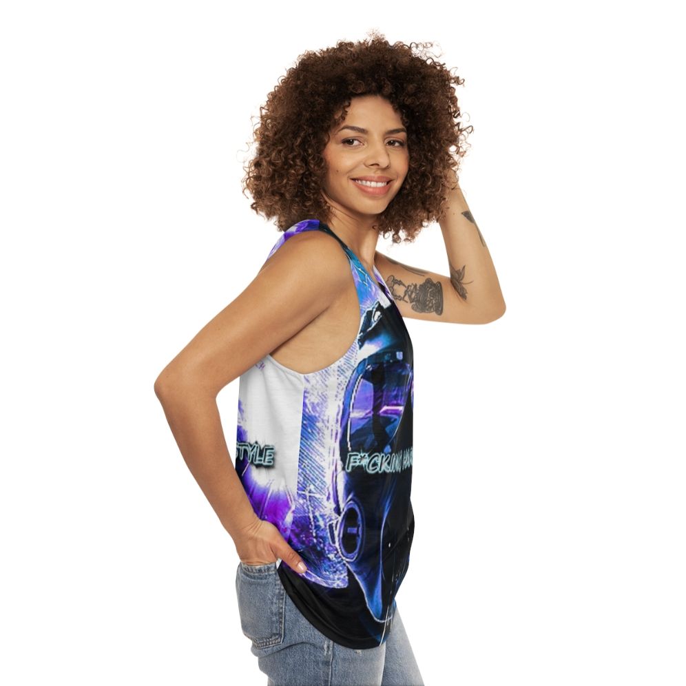 Hardstyle Unisex Tank Top - women side