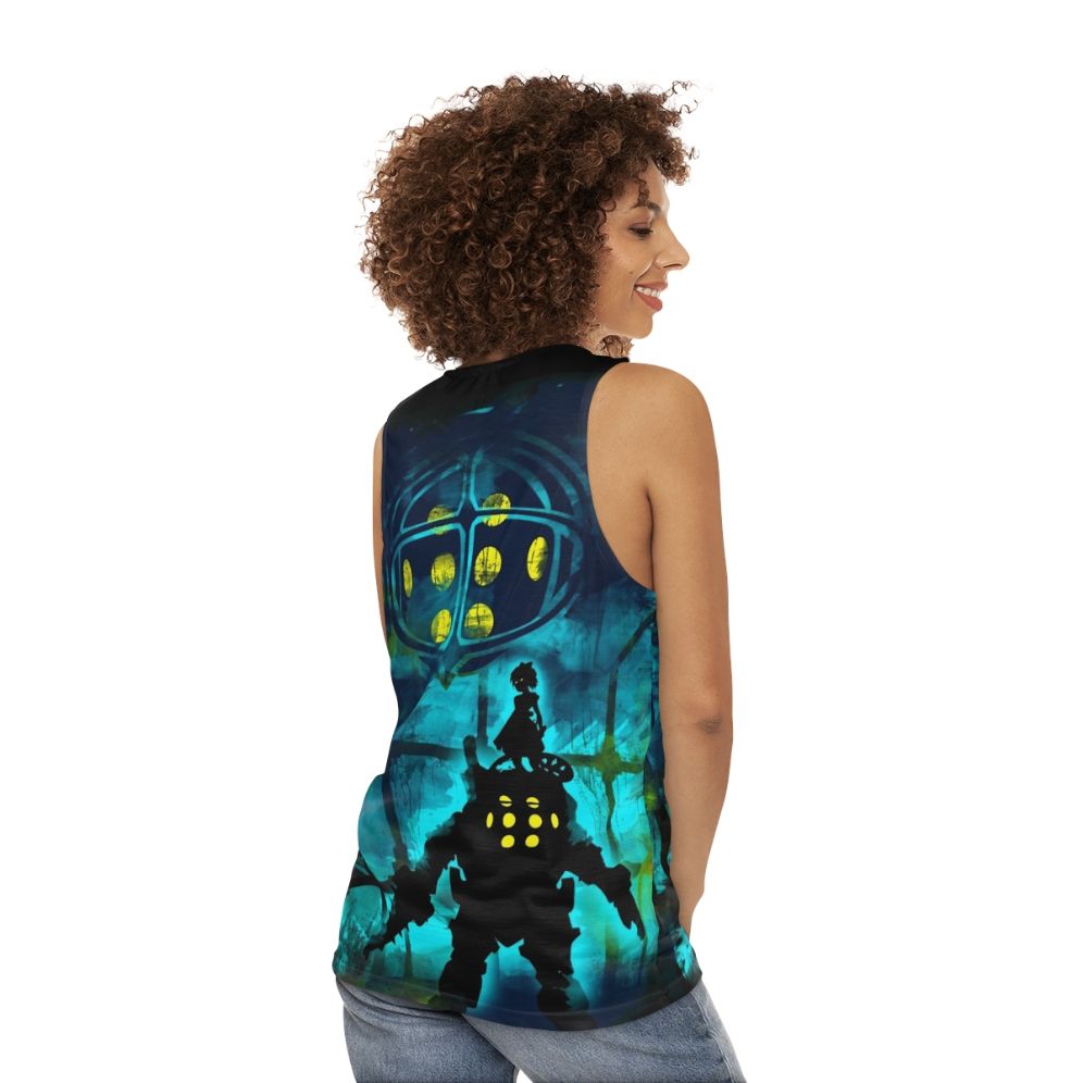 Unisex "Daddy" gaming tank top - women back