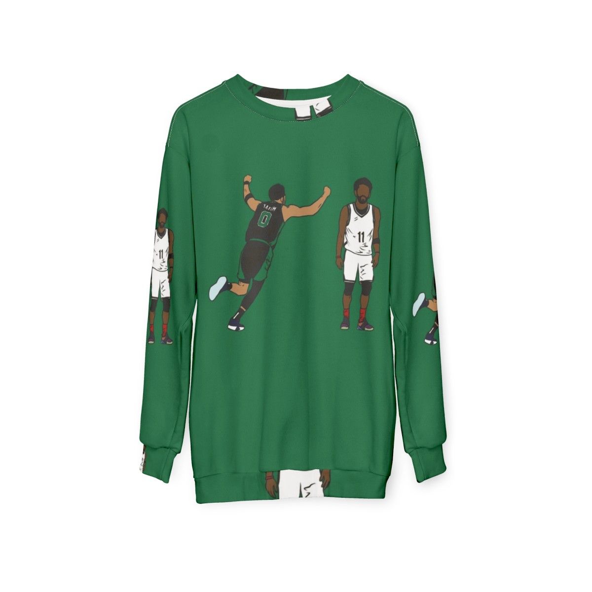 Jayson Tatum Game Winner Celebration Celtics Sweatshirt - hanging