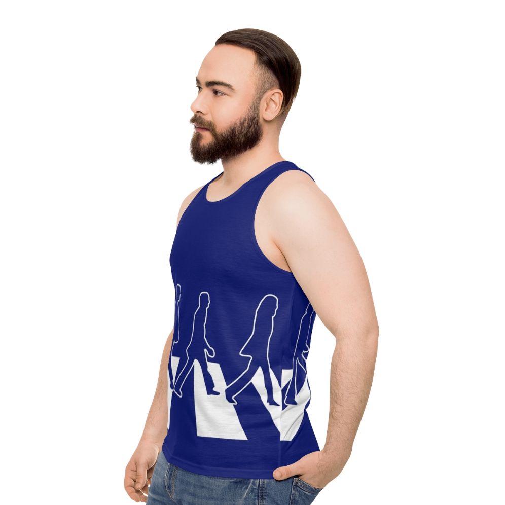 Abbey Road Unisex Tank Top featuring The Beatles - men side