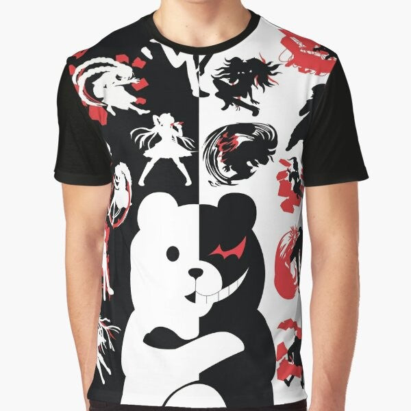 Monokuma despair graphic t-shirt for Danganronpa fans