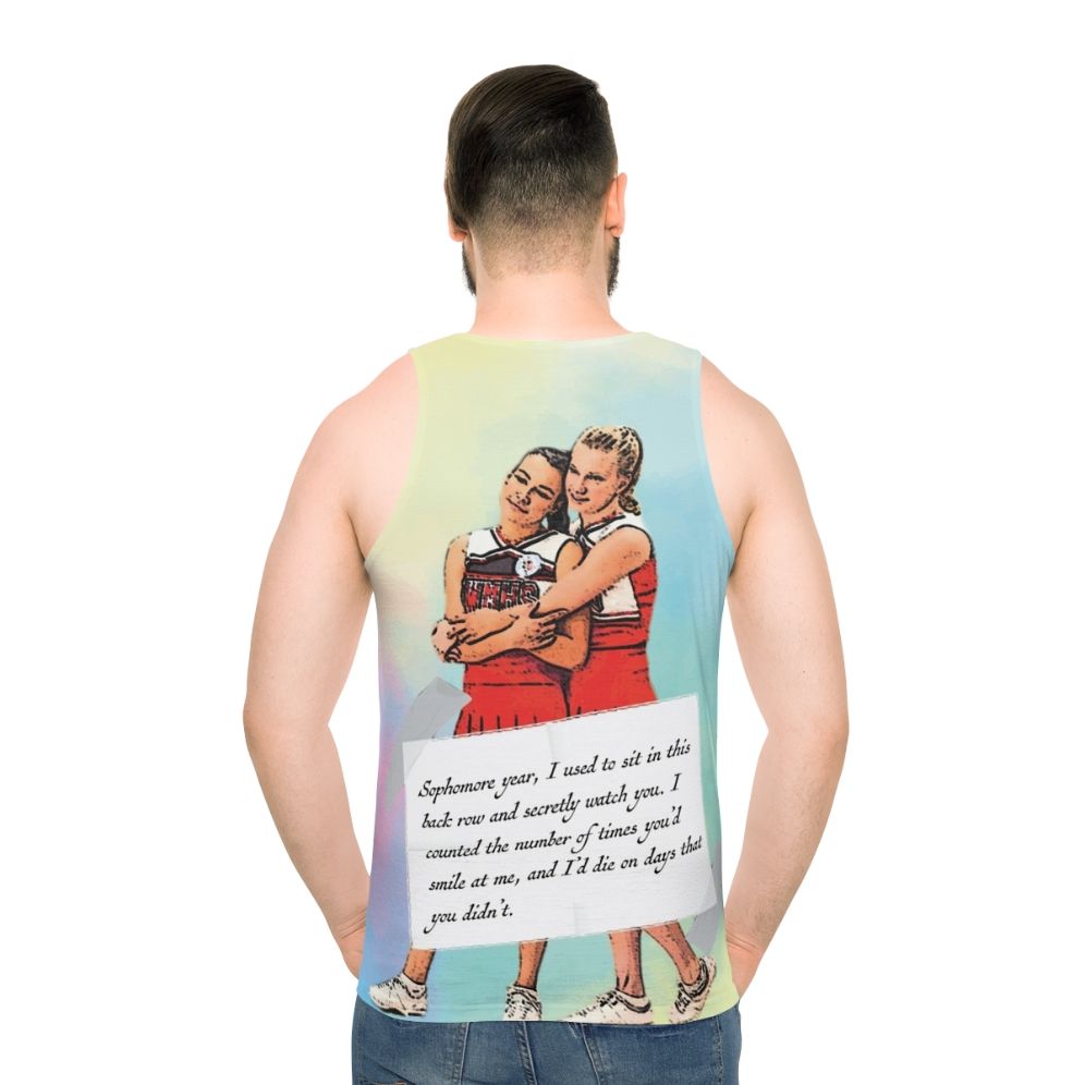 Glee Brittana Watercolor Unisex Tank Top - men back