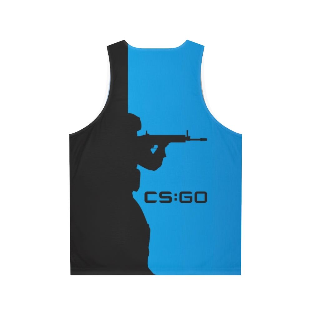 Counter Strike Silhouette Unisex Gaming Tank Top - Back