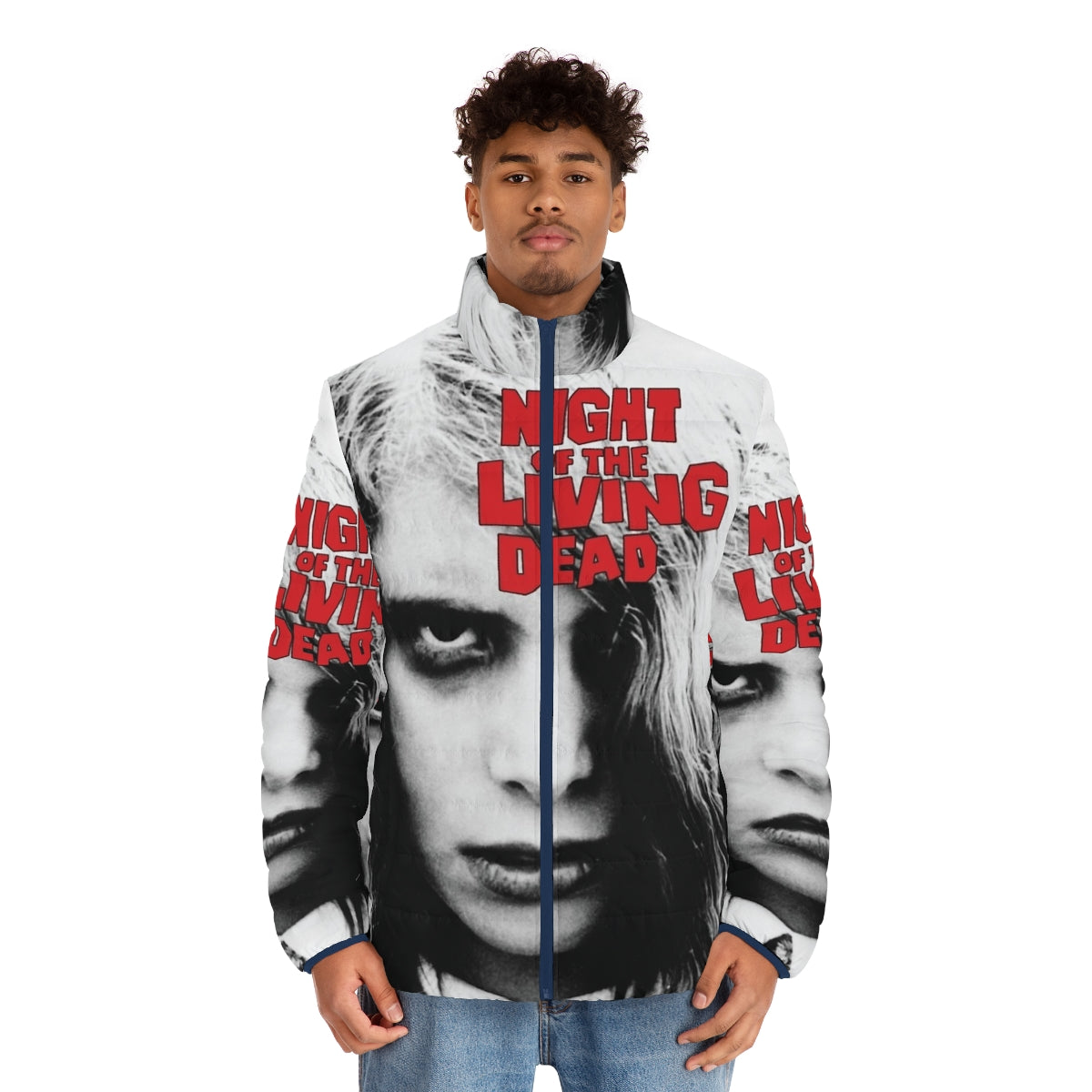 Night of the Living Dead Zombie Girl Puffer Jacket - men front