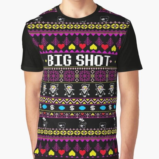 Spamton's Big Shot Kromer Christmas Graphic T-Shirt