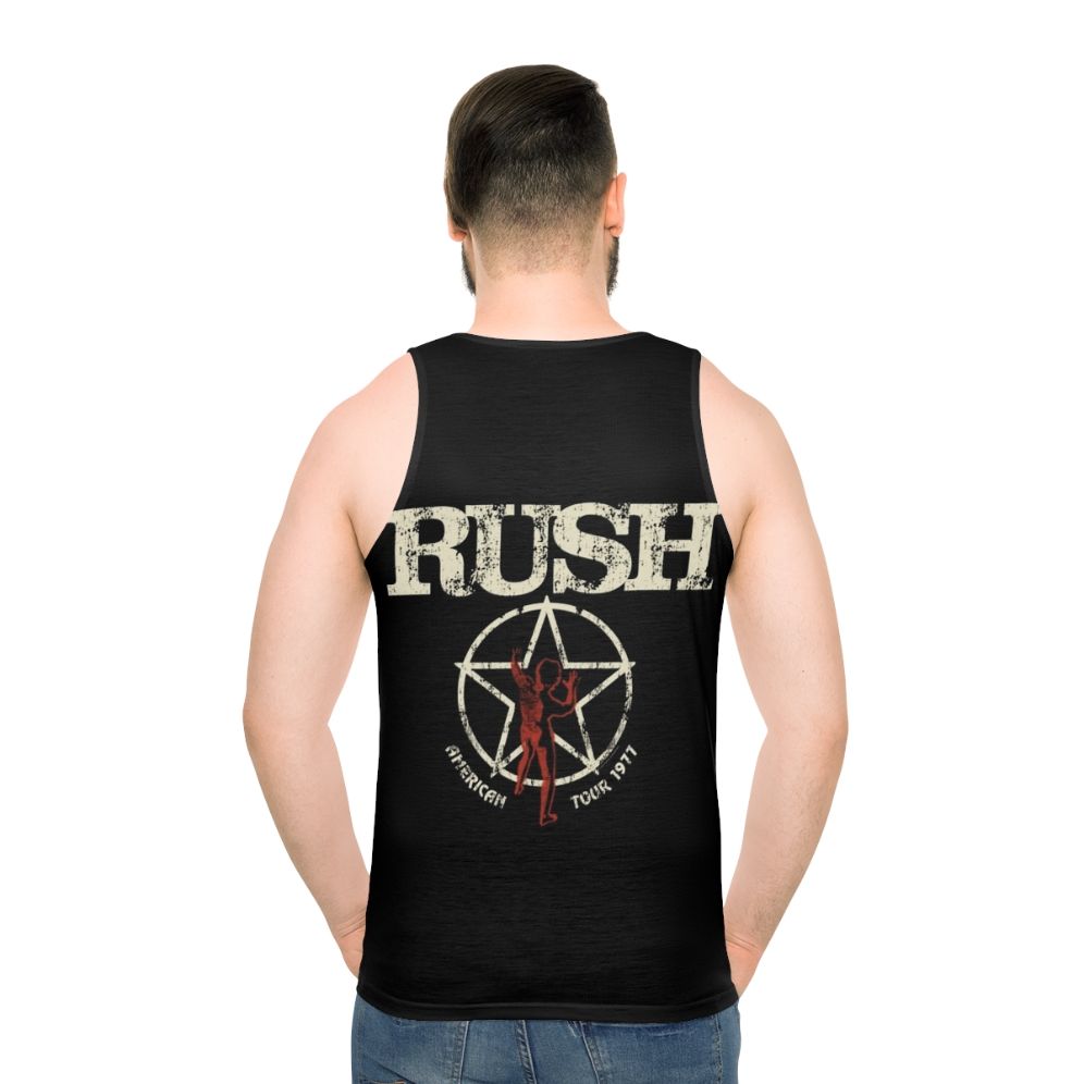 Retro Rush Band 1977 Rock Music Tank Top - men back