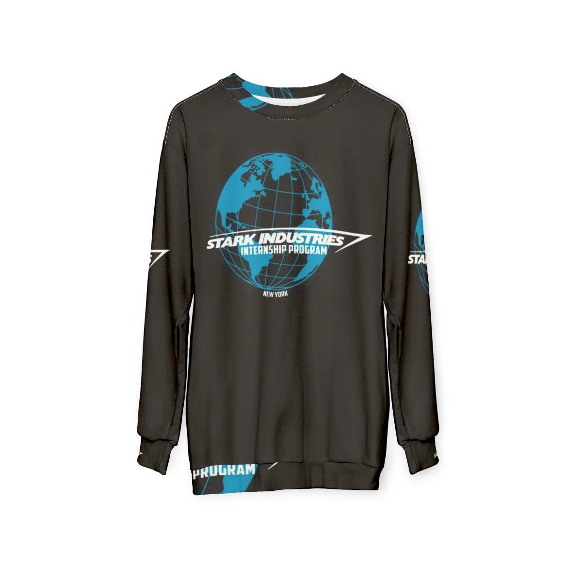 Stark Industries Internship Program Superhero Sweatshirt - hanging