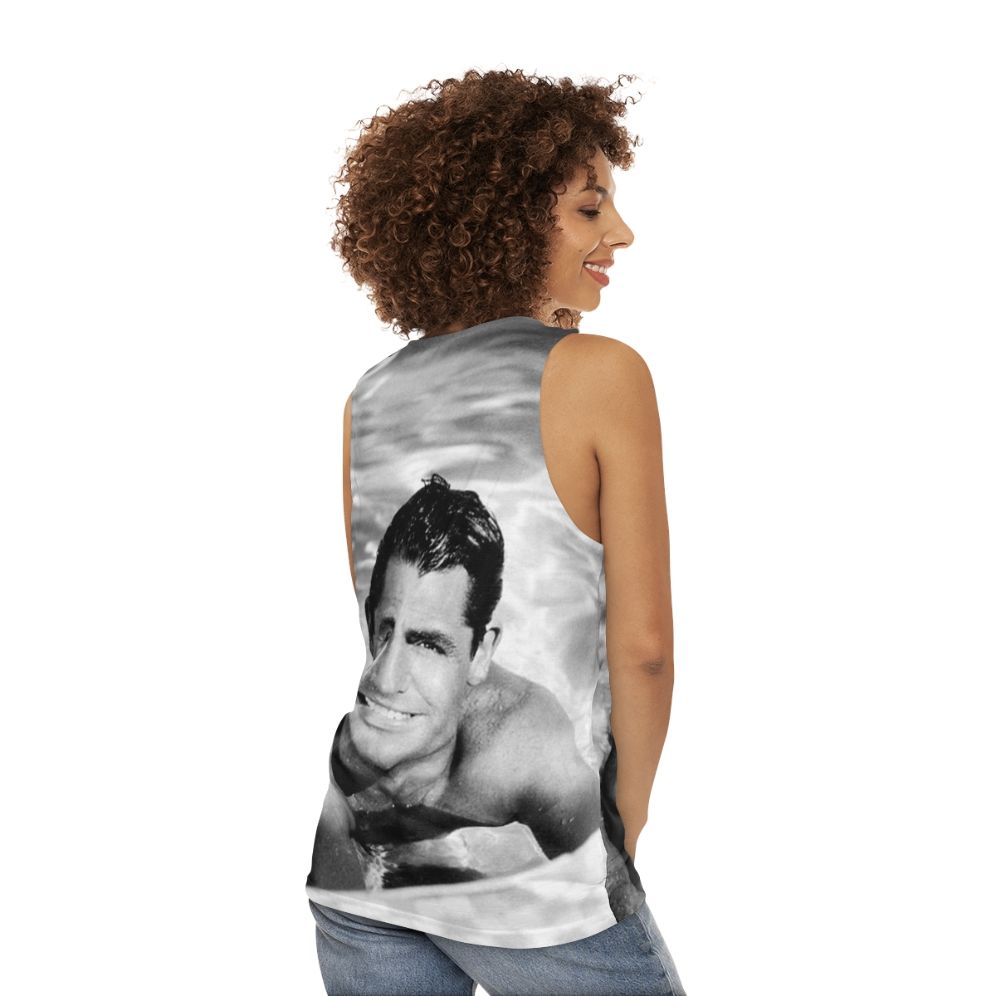 Cary Grant Unisex Vintage Tank Top - women back