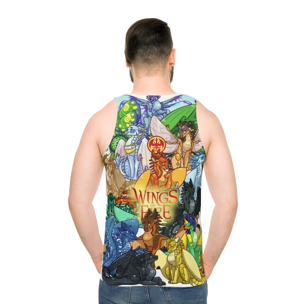 Wings Of Fire Unisex Dragon Tank Top - men back