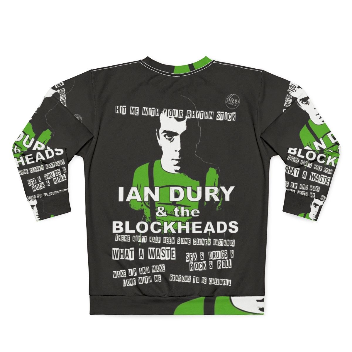 Ian Dury and The Blockheads Vintage Punk Rock Sweatshirt - Back