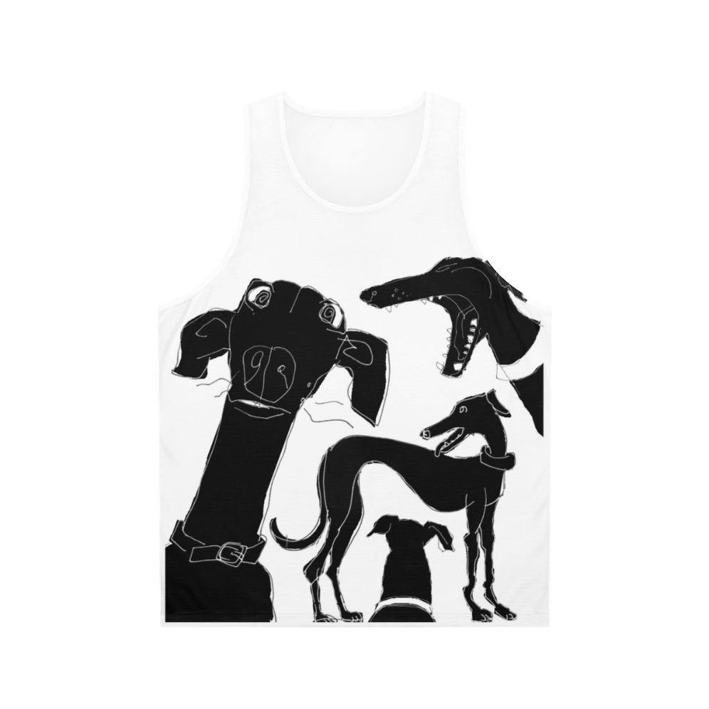 Greyhound Pixel Graphic Tank Top