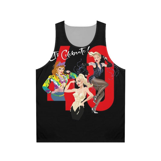 Unisex celebration-themed tank top