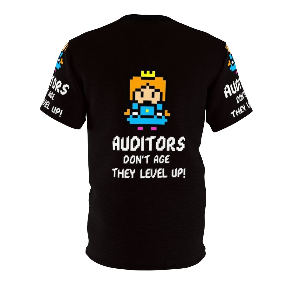 Auditor Leveling Up T-Shirt for Accounting & Bookkeeping Professionals - Back