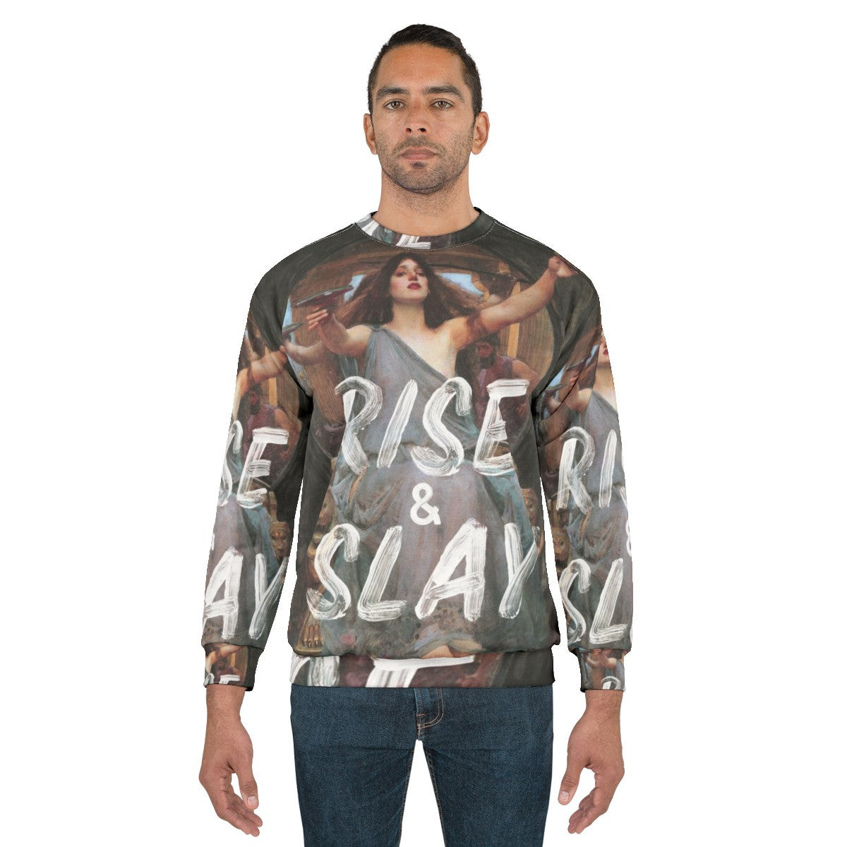 Rise and Slay Motivational Sweatshirt for Women - men