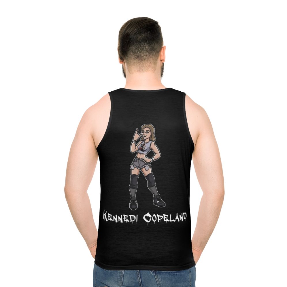 Unisex wrestling tank top - men back