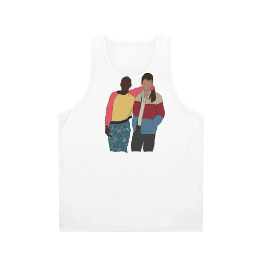 Sex Education Unisex Tank Top with Cartoon Illustration