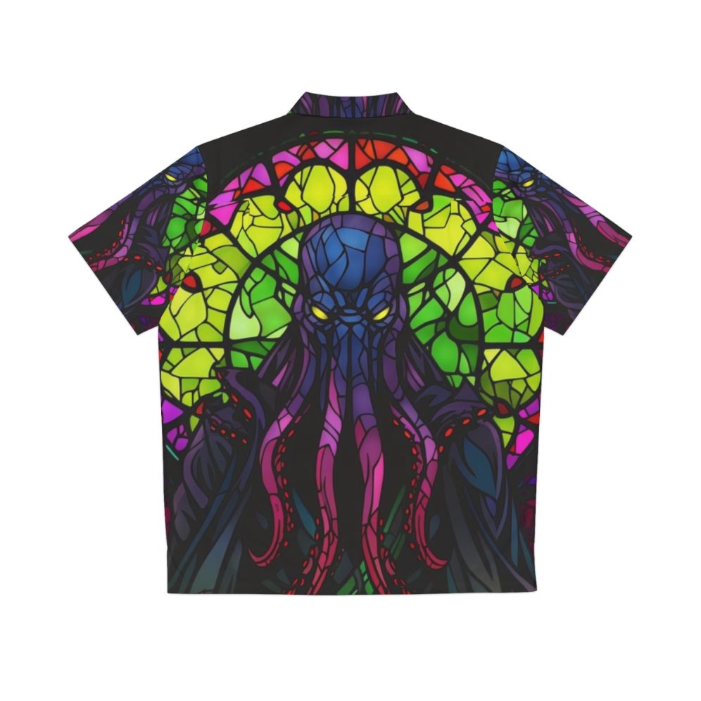 Stained Glass Mindflayer Hawaiian Shirt - Back