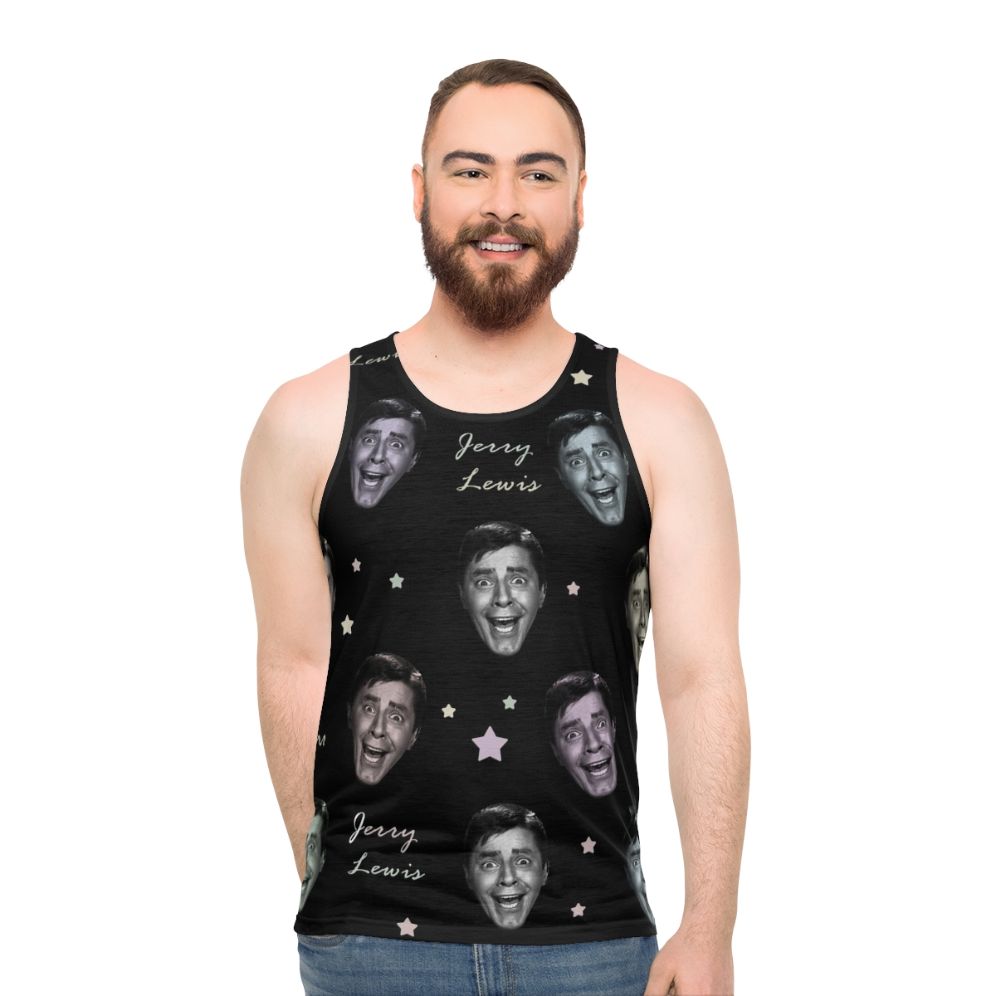 Jerry Lewis Unisex American Flag Tank Top - men