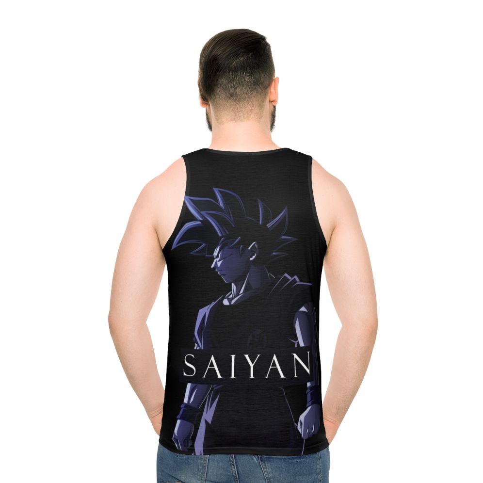 Goku the Strongest Saiyan Unisex Dragon Ball Super Tank Top - men back