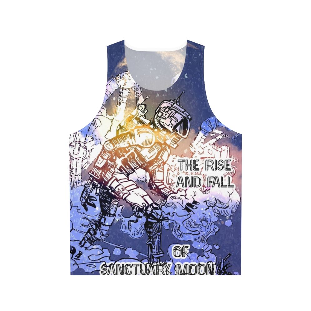 Unisex sci-fi tank top featuring The Rise and Fall of Sanctuary Moon