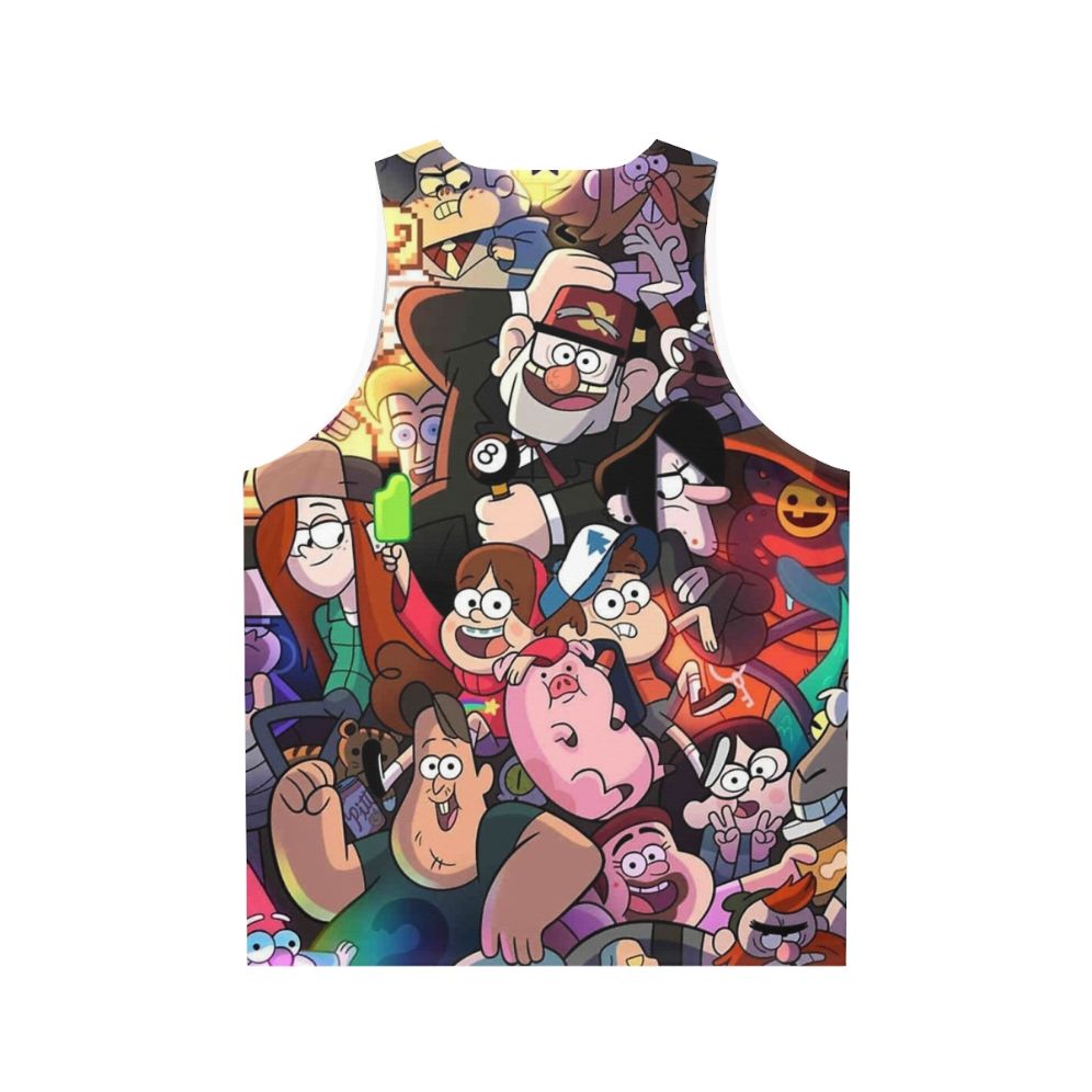 Gravity Falls Characters Unisex Tank Top - Back