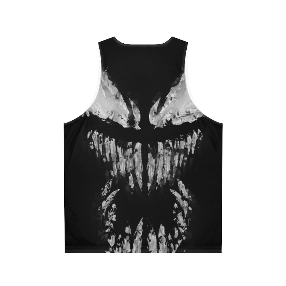 Venomous symbiote graphic on a unisex tank top - Back