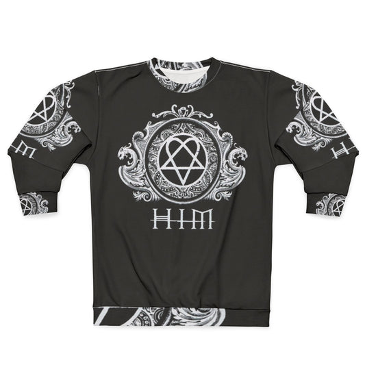 HIM band sweatshirt featuring the iconic heartagram logo