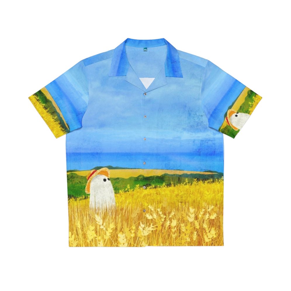 Haunted wheat field Hawaiian ghost shirt