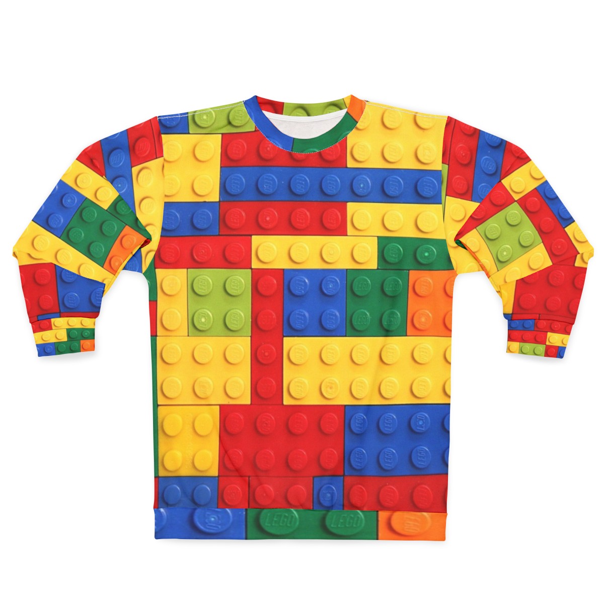 Colorful brick design sweatshirt