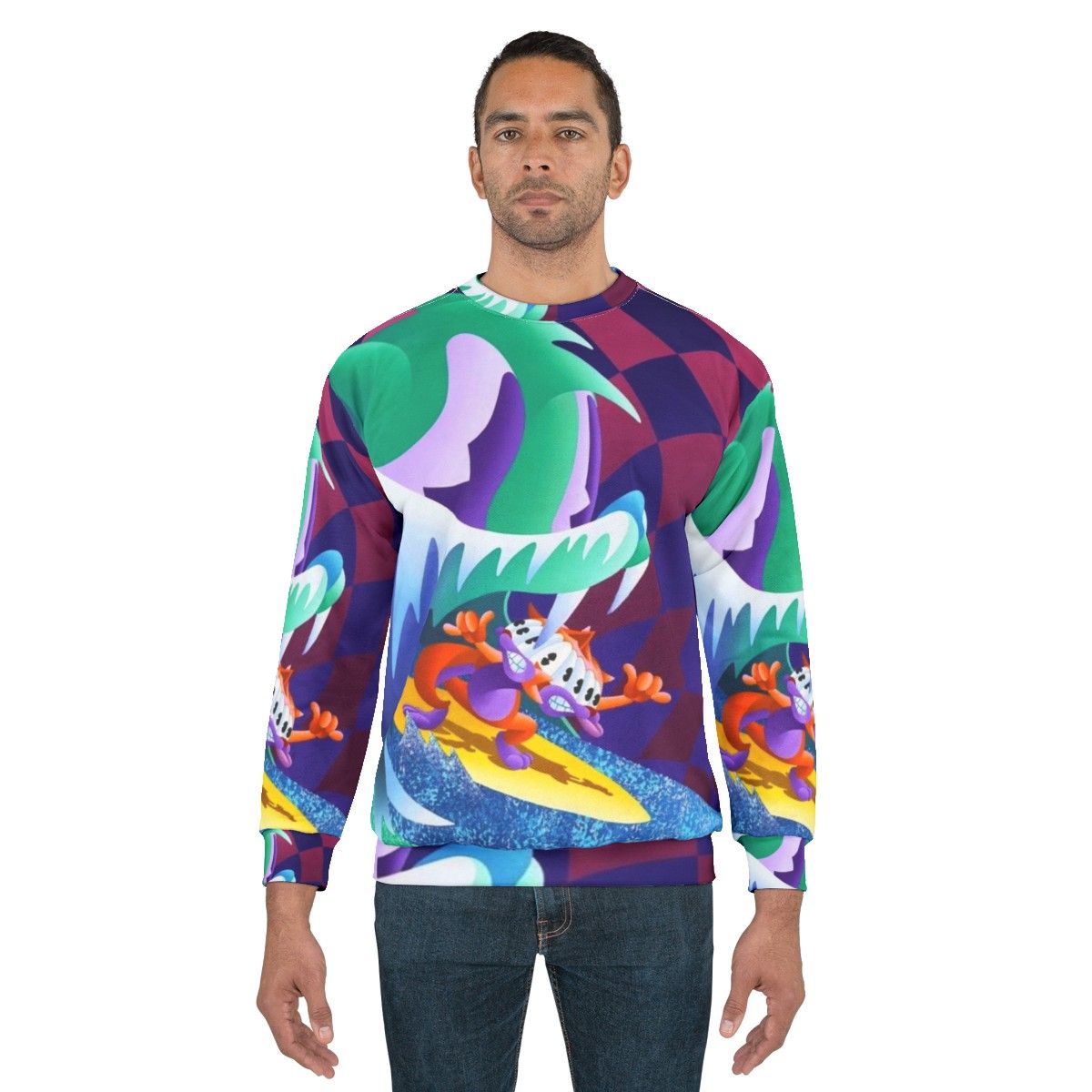 MGMT "Congratulations" graphic sweatshirt, featuring the alternative music band's album artwork - men