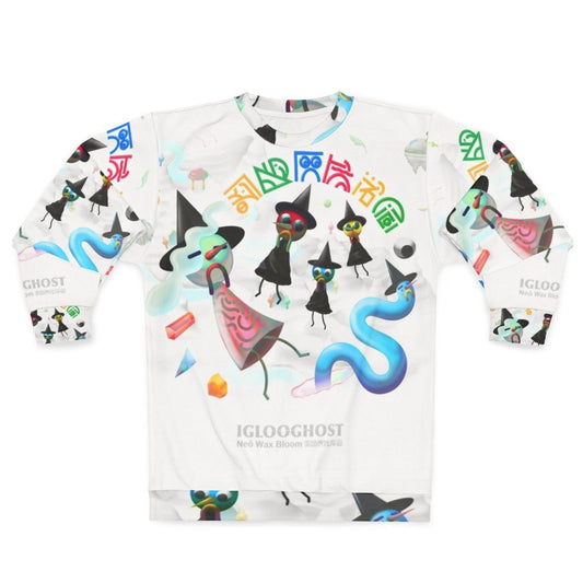 Iglooghost Neo Wax Bloom Sweatshirt featuring abstract artwork