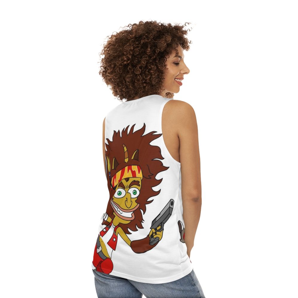 Big Mouth Maury Unisex Tank Top - women back