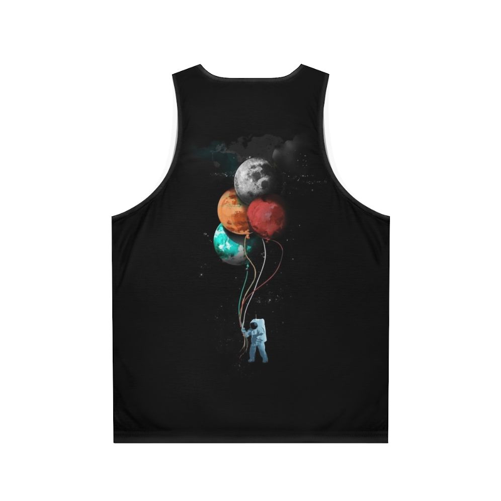 Spaceman unisex tank top with sci-fi graphics - Back